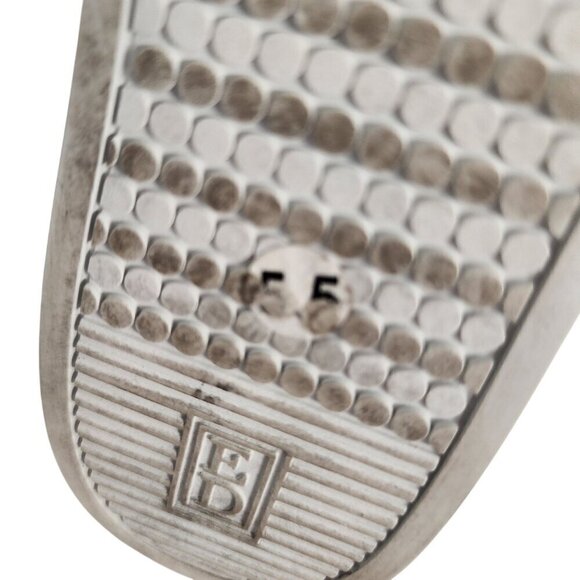 ED Ellen DeGeneres Eda-Gillen Lace-Up Leather Sneakers Black Silver 5.5 - Picture 9 of 11